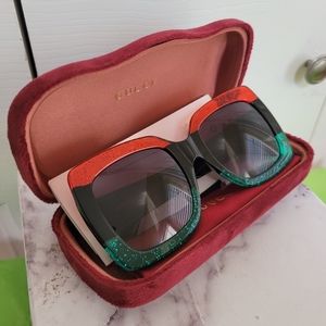 Gucci GG0083S 001 Squared Ubran Sunglasses Authentic